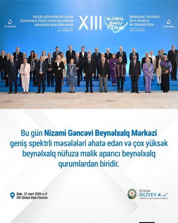 Bakıdan dünyaya təhlükəsizlik və əməkdaşlıq mesajı