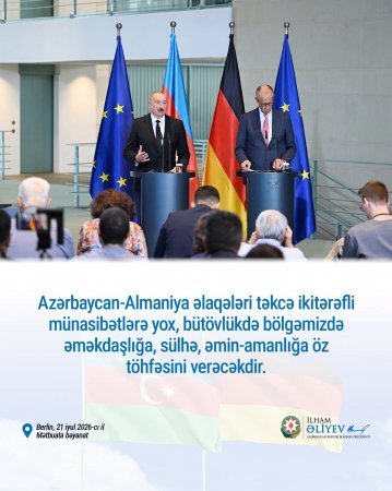 Azərbaycan-Almaniya münasibətlərində strateji əməkdaşlığın yeni mərhələsi