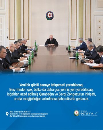Azərbaycanda 5 mindən çox yeni iş yerinin yaradılması planlaşdırılır
